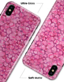 Pink Watercolor Hearts - iPhone X Clipit Case