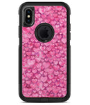 Pink Watercolor Hearts - iPhone X OtterBox Case & Skin Kits