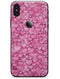 Pink Watercolor Hearts - iPhone X Skin-Kit