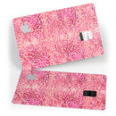 Pink Watercolor Leopard Pattern - Premium Protective Decal Skin-Kit for the Apple Credit Card