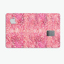 Pink Watercolor Leopard Pattern - Premium Protective Decal Skin-Kit for the Apple Credit Card
