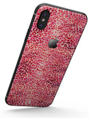 Pink Watercolor Leopard Pattern - iPhone X Skin-Kit