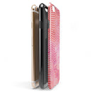 Pink Watercolor Over White Chevron iPhone 6/6s or 6/6s Plus 2-Piece Hybrid INK-Fuzed Case