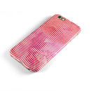Pink Watercolor Over White Chevron iPhone 6/6s or 6/6s Plus 2-Piece Hybrid INK-Fuzed Case