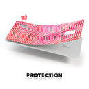 Pink Watercolor Over White Chevron - Premium Protective Decal Skin-Kit for the Apple Credit Card