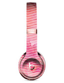 Pink Watercolor Over White Chevron Full-Body Skin Kit for the Beats by Dre Solo 3 Wireless Headphones