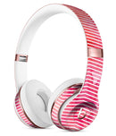 Pink Watercolor Over White Chevron Full-Body Skin Kit for the Beats by Dre Solo 3 Wireless Headphones