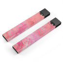 Pink Watercolor Over White Chevron - Premium Decal Protective Skin-Wrap Sticker compatible with the Juul Labs vaping device
