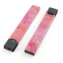Pink Watercolor Over White Chevron - Premium Decal Protective Skin-Wrap Sticker compatible with the Juul Labs vaping device