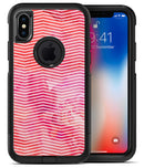 Pink Watercolor Over White Chevron - iPhone X OtterBox Case & Skin Kits