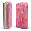 Pink Watercolor Patchwork iPhone 6/6s or 6/6s Plus 2-Piece Hybrid INK-Fuzed Case