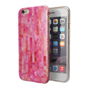 Pink Watercolor Patchwork iPhone 6/6s or 6/6s Plus 2-Piece Hybrid INK-Fuzed Case