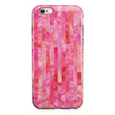 Pink Watercolor Patchwork iPhone 6/6s or 6/6s Plus 2-Piece Hybrid INK-Fuzed Case
