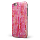 Pink Watercolor Patchwork iPhone 6/6s or 6/6s Plus 2-Piece Hybrid INK-Fuzed Case
