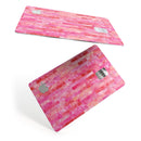 Pink Watercolor Patchwork - Premium Protective Decal Skin-Kit for the Apple Credit Card