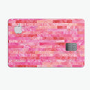 Pink Watercolor Patchwork - Premium Protective Decal Skin-Kit for the Apple Credit Card