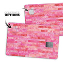 Pink Watercolor Patchwork - Premium Protective Decal Skin-Kit for the Apple Credit Card