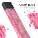 Pink Watercolor Patchwork - Premium Decal Protective Skin-Wrap Sticker compatible with the Juul Labs vaping device