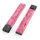 Pink Watercolor Patchwork - Premium Decal Protective Skin-Wrap Sticker compatible with the Juul Labs vaping device