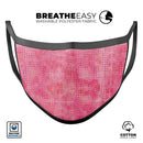 Pink Watercolor Polka Dots - Made in USA Mouth Cover Unisex Anti-Dust Cotton Blend Reusable & Washable Face Mask with Adjustable Sizing for Adult or Child