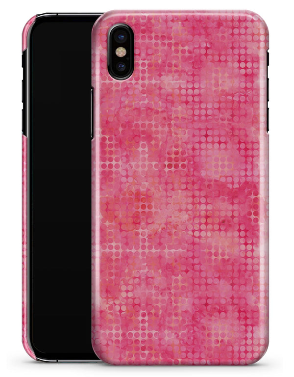 Pink Watercolor Polka Dots - iPhone X Clipit Case