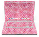 Pink Watercolor Quatrefoil - MacBook Air Skin Kit