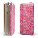 Pink Watercolor Quatrefoil iPhone 6/6s or 6/6s Plus 2-Piece Hybrid INK-Fuzed Case