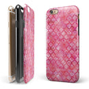 Pink Watercolor Quatrefoil iPhone 6/6s or 6/6s Plus 2-Piece Hybrid INK-Fuzed Case
