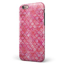 Pink Watercolor Quatrefoil iPhone 6/6s or 6/6s Plus 2-Piece Hybrid INK-Fuzed Case