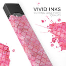 Pink Watercolor Quatrefoil - Premium Decal Protective Skin-Wrap Sticker compatible with the Juul Labs vaping device