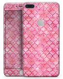 Pink Watercolor Quatrefoil - Skin-kit for the iPhone 8 or 8 Plus