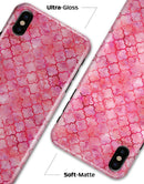 Pink Watercolor Quatrefoil - iPhone X Clipit Case