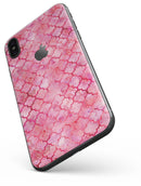Pink Watercolor Quatrefoil - iPhone X Skin-Kit