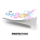 Pink Watercolor Ribbon Over Anchor - Premium Protective Decal Skin-Kit for the Apple Credit Card