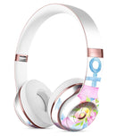 Pink Watercolor Ribbon Over Anchor Full-Body Skin Kit for the Beats by Dre Solo 3 Wireless Headphones