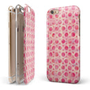 Pink Watercolor Ring Pattern iPhone 6/6s or 6/6s Plus 2-Piece Hybrid INK-Fuzed Case