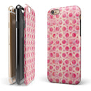 Pink Watercolor Ring Pattern iPhone 6/6s or 6/6s Plus 2-Piece Hybrid INK-Fuzed Case