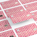 Pink Watercolor Ring Pattern - Premium Protective Decal Skin-Kit for the Apple Credit Card