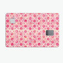 Pink Watercolor Ring Pattern - Premium Protective Decal Skin-Kit for the Apple Credit Card