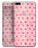 Pink Watercolor Ring Pattern - Skin-kit for the iPhone 8 or 8 Plus