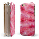 Pink Watercolor Stripes iPhone 6/6s or 6/6s Plus 2-Piece Hybrid INK-Fuzed Case