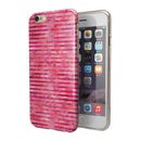 Pink Watercolor Stripes iPhone 6/6s or 6/6s Plus 2-Piece Hybrid INK-Fuzed Case