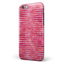 Pink Watercolor Stripes iPhone 6/6s or 6/6s Plus 2-Piece Hybrid INK-Fuzed Case