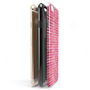 Pink Watercolor Stripes iPhone 6/6s or 6/6s Plus 2-Piece Hybrid INK-Fuzed Case