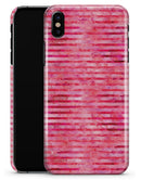 Pink Watercolor Stripes - iPhone X Clipit Case