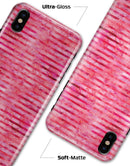 Pink Watercolor Stripes - iPhone X Clipit Case