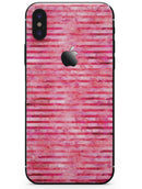 Pink Watercolor Stripes - iPhone X Skin-Kit