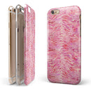 Pink Watercolor Tiger Pattern iPhone 6/6s or 6/6s Plus 2-Piece Hybrid INK-Fuzed Case