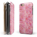 Pink Watercolor Tiger Pattern iPhone 6/6s or 6/6s Plus 2-Piece Hybrid INK-Fuzed Case
