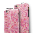 Pink Watercolor Tiger Pattern iPhone 6/6s or 6/6s Plus 2-Piece Hybrid INK-Fuzed Case